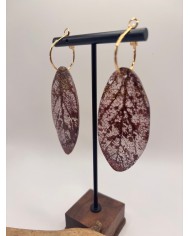 EDICIÓN "TRANSPARENCIA" PENDIENTES ARTESANOS DE HOJA NATURAL
