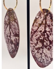 EDICIÓN "TRANSPARENCIA" PENDIENTES ARTESANOS DE HOJA NATURAL