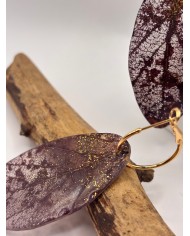 EDICIÓN "TRANSPARENCIA" PENDIENTES ARTESANOS DE HOJA NATURAL