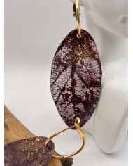 EDICIÓN "TRANSPARENCIA" PENDIENTES ARTESANOS DE HOJA NATURAL