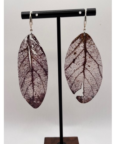 "EDICIÓN TRANSPARENCIA" PENDIENTES ARTESANOS DE HOJA