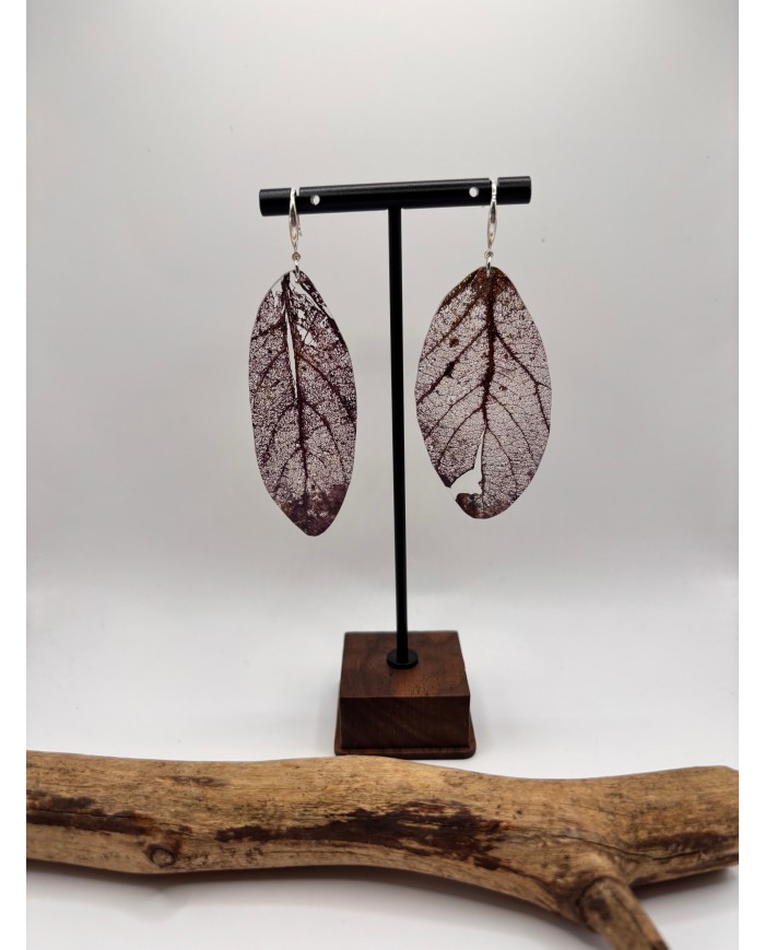 "EDICIÓN TRANSPARENCIA" PENDIENTES ARTESANOS DE HOJA