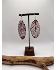 "EDICIÓN TRANSPARENCIA" PENDIENTES ARTESANOS DE HOJA