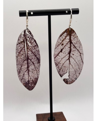 "EDICIÓN TRANSPARENCIA" PENDIENTES ARTESANOS DE HOJA