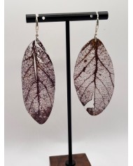 "EDICIÓN TRANSPARENCIA" PENDIENTES ARTESANOS DE HOJA