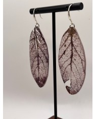 "EDICIÓN TRANSPARENCIA" PENDIENTES ARTESANOS DE HOJA