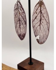 "EDICIÓN TRANSPARENCIA" PENDIENTES ARTESANOS DE HOJA