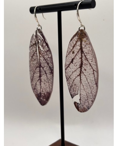 "EDICIÓN TRANSPARENCIA" PENDIENTES ARTESANOS DE HOJA