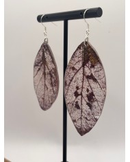 "EDICIÓN TRANSPARENCIA" PENDIENTES ARTESANOS DE HOJA NATURAL