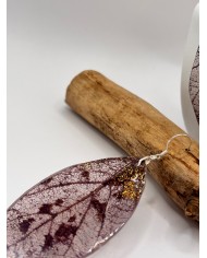 "EDICIÓN TRANSPARENCIA" PENDIENTES ARTESANOS DE HOJA NATURAL