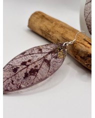 "EDICIÓN TRANSPARENCIA" PENDIENTES ARTESANOS DE HOJA NATURAL