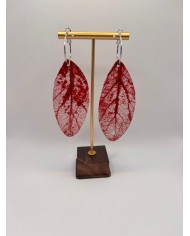 "EDICIÓN TRANSPARENCIA" PENDIENTES ARTESANOS DE HOJA NATURAL