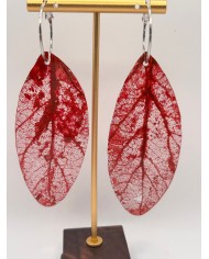 "EDICIÓN TRANSPARENCIA" PENDIENTES ARTESANOS DE HOJA NATURAL