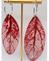 "EDICIÓN TRANSPARENCIA" PENDIENTES ARTESANOS DE HOJA NATURAL