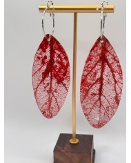 "EDICIÓN TRANSPARENCIA" PENDIENTES ARTESANOS DE HOJA NATURAL