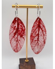 "EDICIÓN TRANSPARENCIA" PENDIENTES ARTESANOS DE HOJA NATURAL