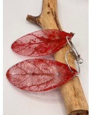 "EDICIÓN TRANSPARENCIA" PENDIENTES ARTESANOS DE HOJA NATURAL