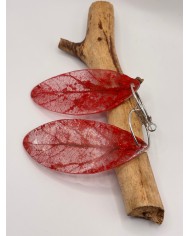 "EDICIÓN TRANSPARENCIA" PENDIENTES ARTESANOS DE HOJA NATURAL