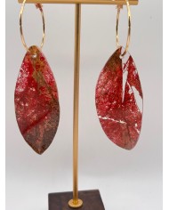 "EDICIÓN TRANSPARENCIA" PENDIENTES ARTESANOS DE HOJA NATURAL