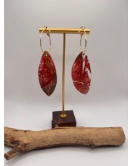 "EDICIÓN TRANSPARENCIA" PENDIENTES ARTESANOS DE HOJA