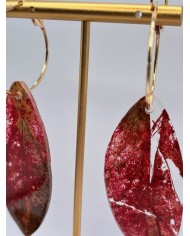 "EDICIÓN TRANSPARENCIA" PENDIENTES ARTESANOS DE HOJA