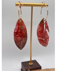 "EDICIÓN TRANSPARENCIA" PENDIENTES ARTESANOS DE HOJA