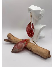 "EDICIÓN TRANSPARENCIA" PENDIENTES ARTESANOS DE HOJA