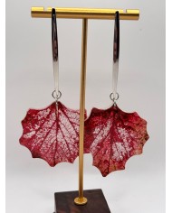 "EDICIÓN TRANSPARENCIA" PENDIENTES DE HOJA NATURAL