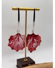 "EDICIÓN TRANSPARENCIA" PENDIENTES DE HOJA NATURAL