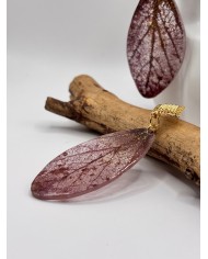 "EDICIÓN TRANSPARENCIA" PENDIENTES ARTESANOS DE HOJA