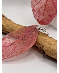 "EDICIÓN TRANSPARENCIA" PENDIENTES ARTESANOS DE HOJA NATURAL