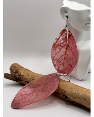 "EDICIÓN TRANSPARENCIA" PENDIENTES ARTESANOS DE HOJA NATURAL