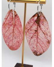 "EDICIÓN TRANSPARENCIA" PENDIENTES ARTESANOS DE HOJA NATURAL