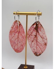 "EDICIÓN TRANSPARENCIA" PENDIENTES ARTESANOS DE HOJA NATURAL