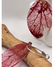 "EDICIÓN TRANSPARENCIA" PENDIENTES ARTESANOS DE HOJA NATURAL