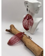 "EDICIÓN TRANSPARENCIA" PENDIENTES ARTESANOS DE HOJA NATURAL