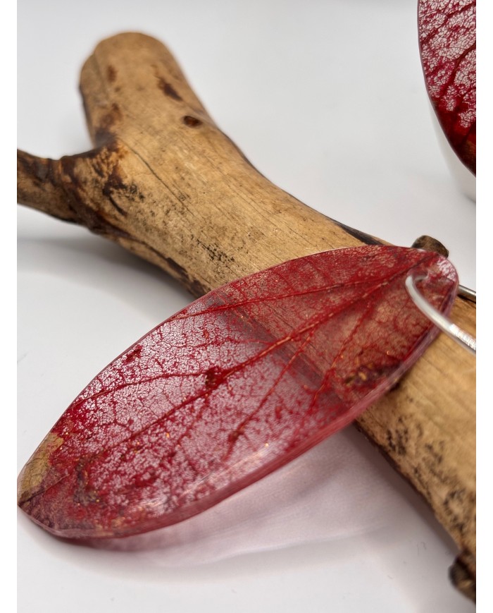 "EDICIÓN TRANSPARENCIA" PENDIENTES ARTESANOS DE HOJA NATURAL