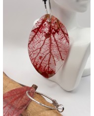 "EDICIÓN TRANSPARENCIA" PENDIENTES ARTESANOS DE HOJA NATURAL