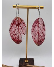 "EDICIÓN TRANSPARENCIA" PENDIENTES ARTESANOS DE HOJA NATURAL