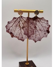 "EDICIÓN TRANSPARENCIA" PENDIENTES ARTESANOS DE HOJA NATURAL