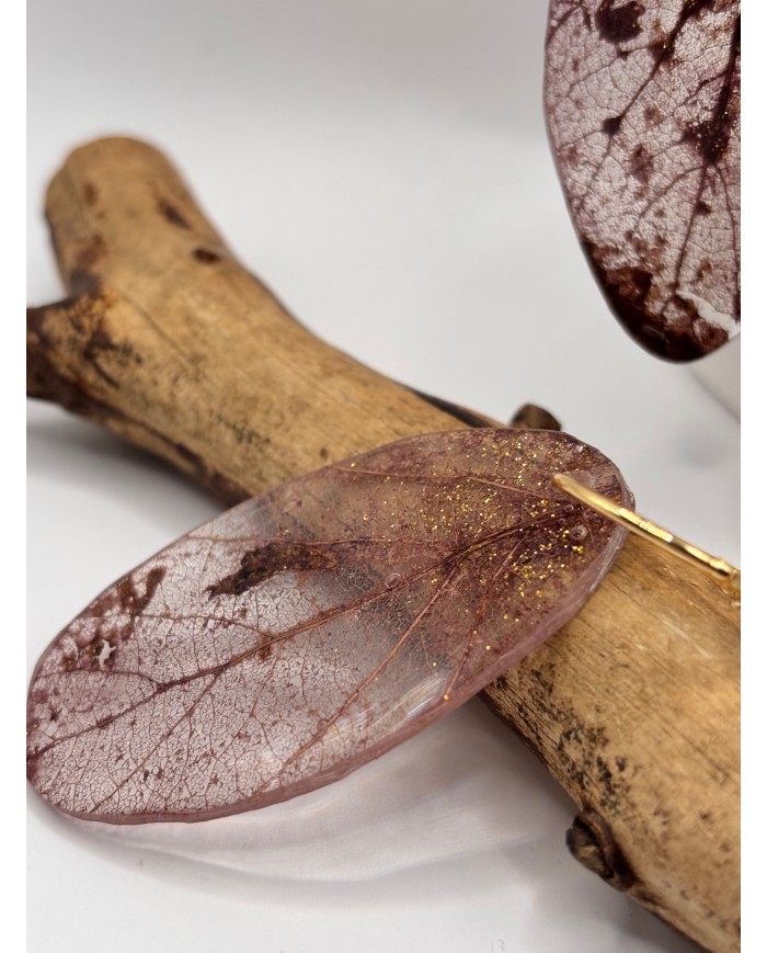 "EDICIÓN TRANSPARENCIA" PENDIENTES ARTESANOS DE HOJA NATURAL