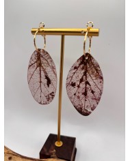 "EDICIÓN TRANSPARENCIA" PENDIENTES ARTESANOS DE HOJA NATURAL