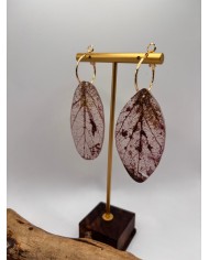 "EDICIÓN TRANSPARENCIA" PENDIENTES ARTESANOS DE HOJA NATURAL