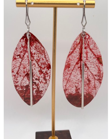 "EDICIÓN TRANSPARENCIA" PENDIENTES ARTESANOS DE HOJA NATURAL