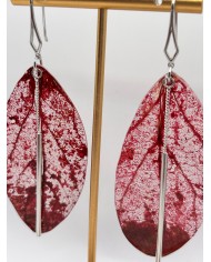 "EDICIÓN TRANSPARENCIA" PENDIENTES ARTESANOS DE HOJA NATURAL