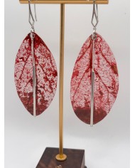 "EDICIÓN TRANSPARENCIA" PENDIENTES ARTESANOS DE HOJA NATURAL