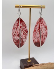 "EDICIÓN TRANSPARENCIA" PENDIENTES ARTESANOS DE HOJA NATURAL