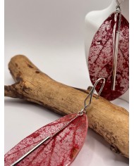 "EDICIÓN TRANSPARENCIA" PENDIENTES ARTESANOS DE HOJA NATURAL