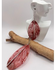 "EDICIÓN TRANSPARENCIA" PENDIENTES ARTESANOS DE HOJA NATURAL