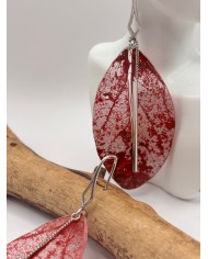 "EDICIÓN TRANSPARENCIA" PENDIENTES ARTESANOS DE HOJA NATURAL